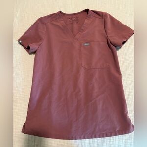 Figs XS Women’s Mauve Catarina Scrub Top